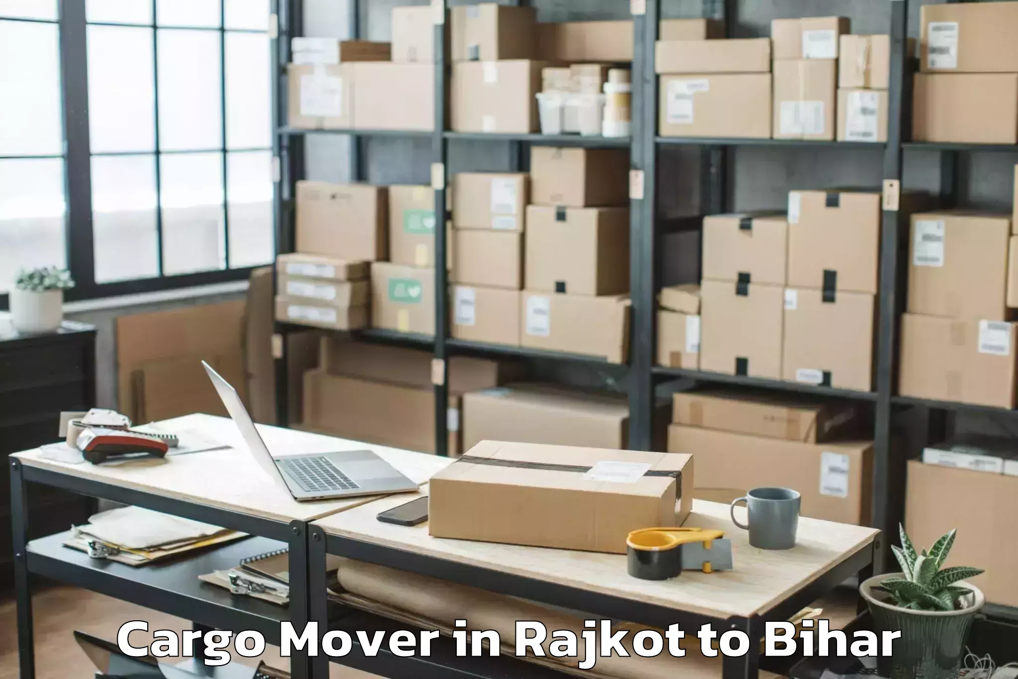 Book Rajkot to Nasriganj Cargo Mover Online